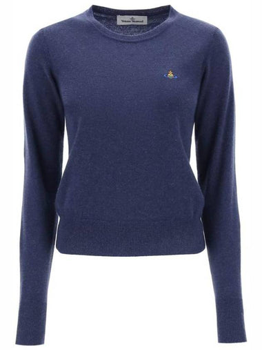 Bea Jumper Knit Top Navy - VIVIENNE WESTWOOD - BALAAN 1