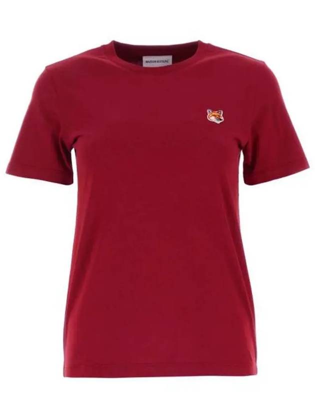 Fox Head Patch Regular Short Sleeve T-Shirt Brick Red - MAISON KITSUNE - BALAAN 2