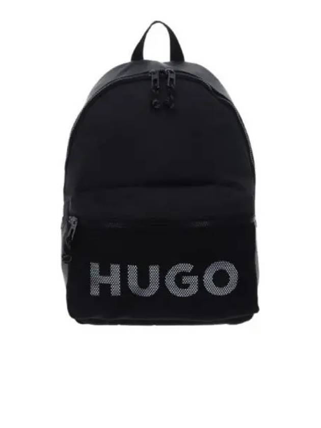 Logo Print Backpack Black - HUGO BOSS - BALAAN 2