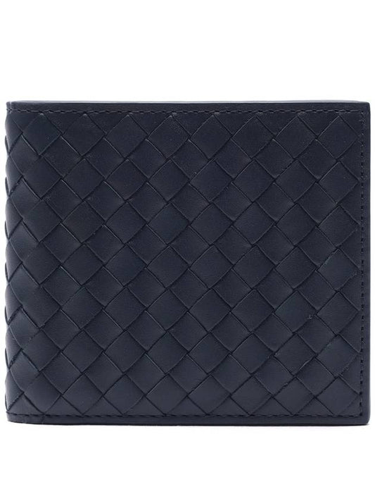 Intreciato Weaving Half Wallet Navy - BOTTEGA VENETA - BALAAN 2