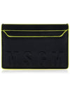 Debossed Logo Card Holder Black - MSGM - BALAAN 2