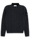 Stone Wool Slim Knit Dark Gray 6515560D4 V0065 - STONE ISLAND - BALAAN 1