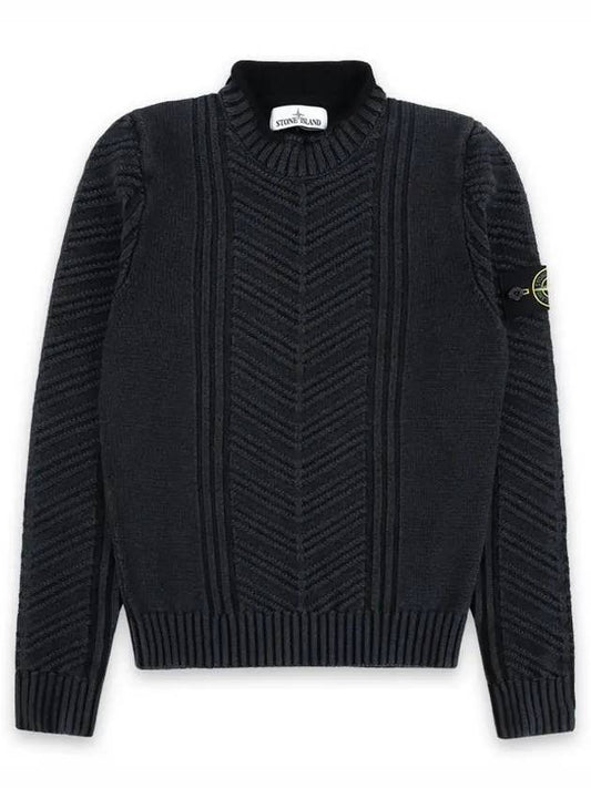 Stone Wool Slim Knit Dark Gray 6515560D4 V0065 - STONE ISLAND - BALAAN 2