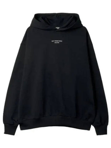 Drold Monsieur Le Hoody Classic Chic Black Hooded Sweatshirt Hoodie - DROLE DE MONSIEUR - BALAAN 1