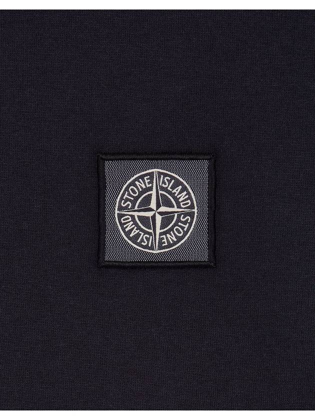 Pisato Effect Logo Patch Short Sleeve T-Shirt Navy - STONE ISLAND - BALAAN 5