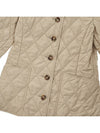 quilted padded jacket beige - BURBERRY - BALAAN.