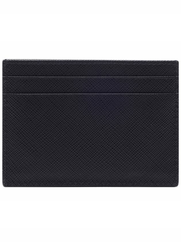 Saffiano Leather Card Holder Black - PRADA - BALAAN 5