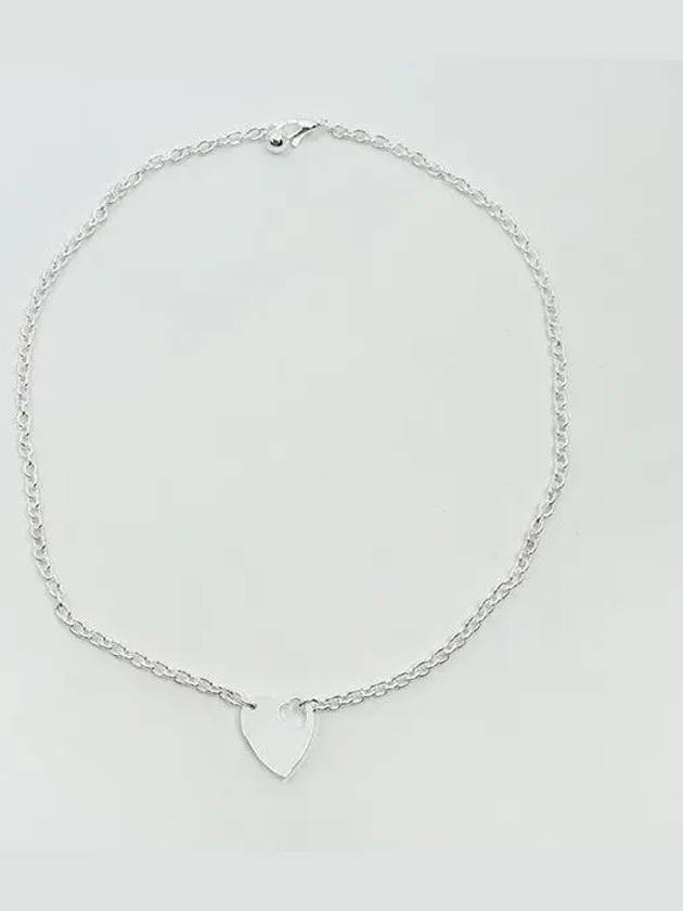 Trademark Chain Pendant Necklace Silver - GUCCI - BALAAN 3