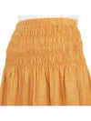 Tinoa Elastic Linen Long A-Line Skirt Mustard - VANESSA BRUNO - BALAAN 9