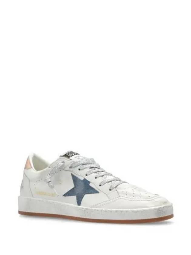 Ballstar Leather Low Top Sneakers Smoke Blue White - GOLDEN GOOSE - BALAAN 2