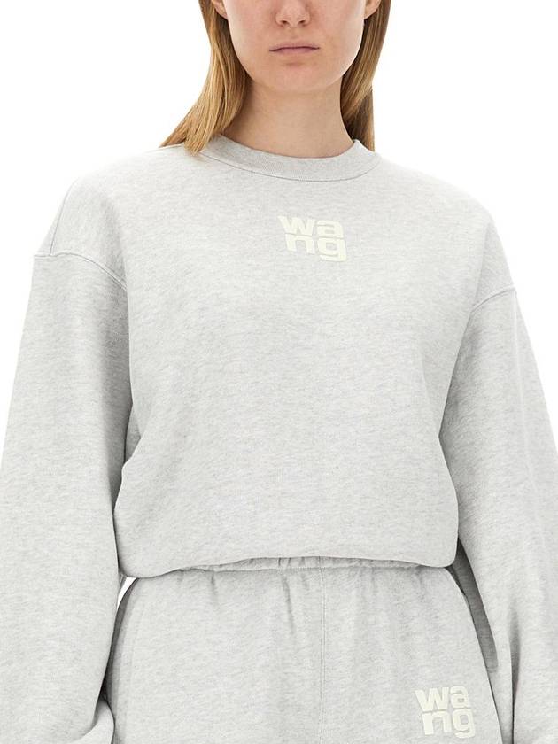 T By Alexander Wang Sweatshirt With Logo - ALEXANDER WANG - BALAAN 4