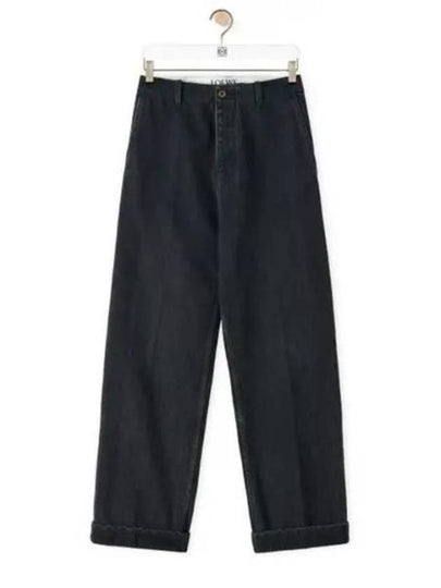 Cotton Baggy Jeans Black - LOEWE - BALAAN 2