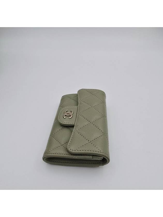 25C Classic Snap Clutch Card Wallet Khaki Green AP0214 - CHANEL - BALAAN 6