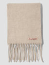 Wool Fringe Muffler Oatmeal Melange - ACNE STUDIOS - BALAAN 3