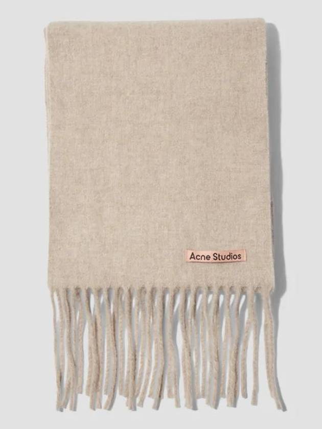 Wool Fringe Muffler Oatmeal Melange - ACNE STUDIOS - BALAAN 3