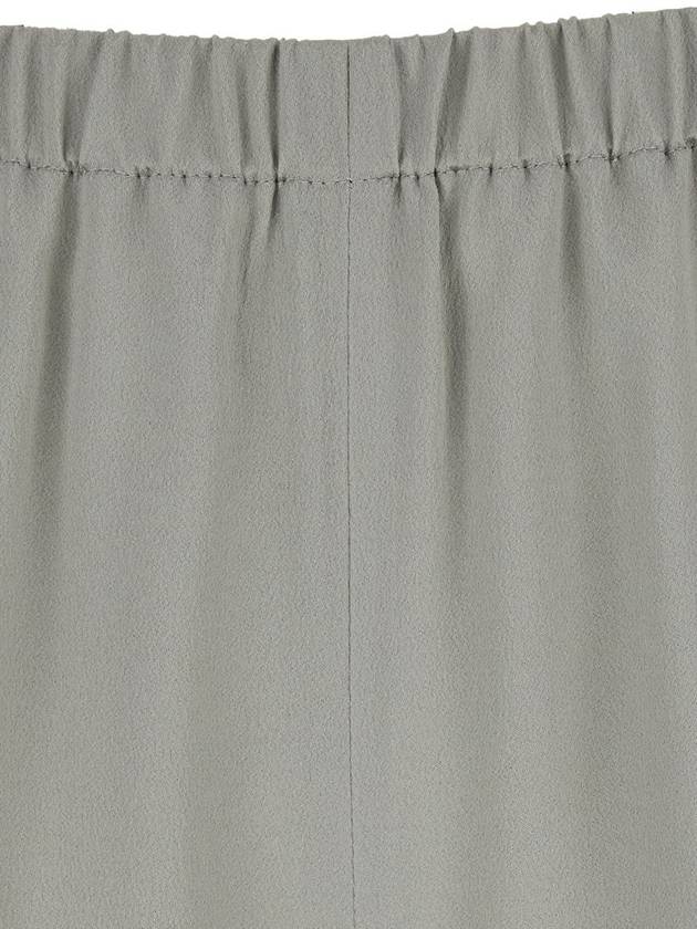 'Rapolano' Creen Pants With Elastic Waist And Wide Leg In Silk Blend Woman - ANTONELLI - BALAAN 3