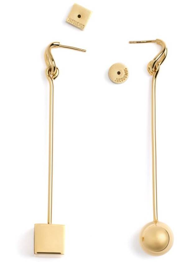 Les Boucles Nodo Earrings Gold - JACQUEMUS - BALAAN 6