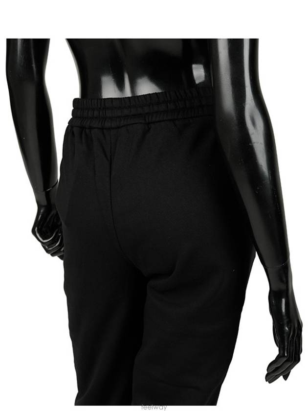 Women's Logo Patch Jogger Track Pants Black - MONCLER - BALAAN.