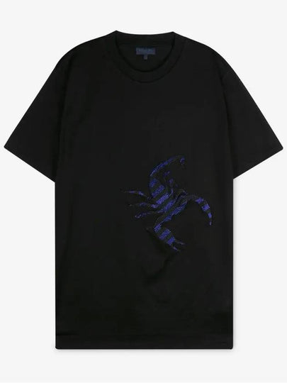 Men's Scorpion Black Short Sleeve T-Shirt RMJE0031 10 - LANVIN - BALAAN 2