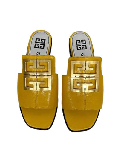 4G Logo Slippers Yellow - GIVENCHY - BALAAN 2