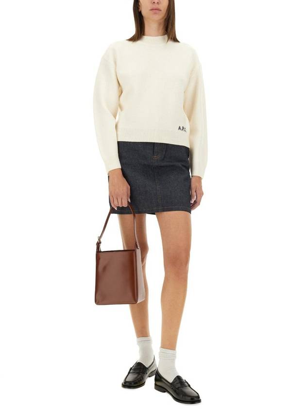 Esther Wool Knit Top Ecru - A.P.C. - BALAAN 3