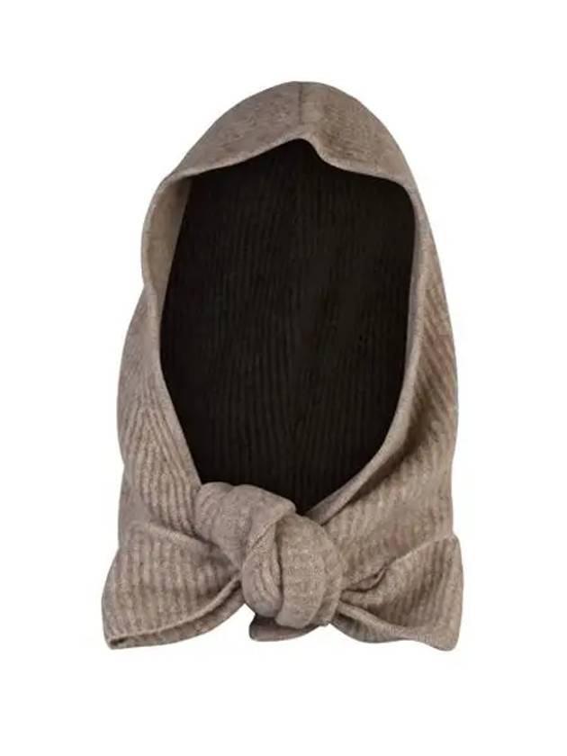 Soft Wool Balaclava Beige - GANNI - BALAAN 3