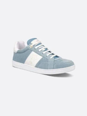 Star Sneakers Pastel Blue Suede Calfskin White - DIOR - BALAAN 1