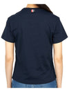 Women's Lobster Icon Short Sleeve T-Shirt Navy - THOM BROWNE - BALAAN 5