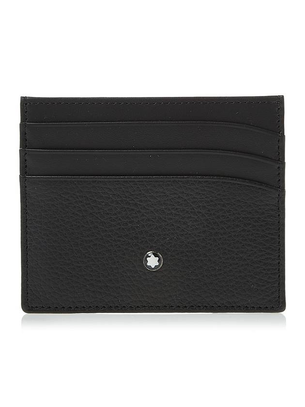 Meistert ck Soft Grain 6cc Card Wallet Black - MONTBLANC - BALAAN 1