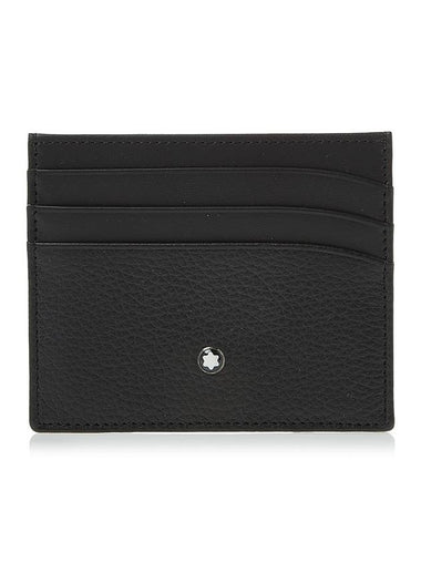 Meistertück Soft Grain 6cc Card Wallet Black - MONTBLANC - BALAAN 1