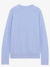 Tri Color Fox Patch Sweatshirt Light Blue - MAISON KITSUNE - BALAAN.