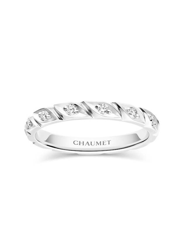 Torsade de Chaumet Wedding BandPlatinum Diamond 2 5mm 082724 - CHAUMET - BALAAN 2