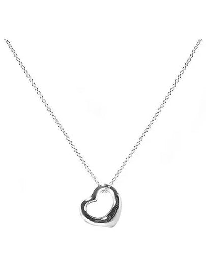 Elsa Peretti Open Heart 16MM Necklace Silver - TIFFANY & CO. - BALAAN 2