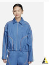 NSW Woven Jacket Star Blue Bright Mandarin Asia - NIKE - BALAAN 2