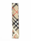 Skinny Check Silk Scarf Archive Beige - BURBERRY - BALAAN 4