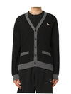 Baby Fox Patch Regular Cardigan Black - MAISON KITSUNE - BALAAN 5