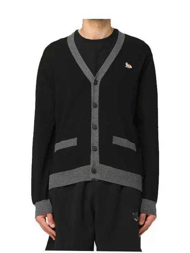 Baby Fox Patch Regular Cardigan Black - MAISON KITSUNE - BALAAN 5