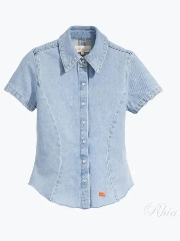 RL Levi's Denim Top Woven Blue 07B301 - ERL - BALAAN 1