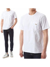 Baby Fox Patch Pocket Short Sleeve T-Shirt White - MAISON KITSUNE - BALAAN 2