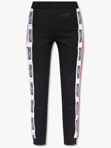 Moschino Side-stripe Sweatpants, Women's, Black - MOSCHINO - BALAAN 1