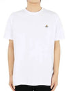 ORB Logo Cotton Short Sleeve T-Shirt White - VIVIENNE WESTWOOD - BALAAN 2