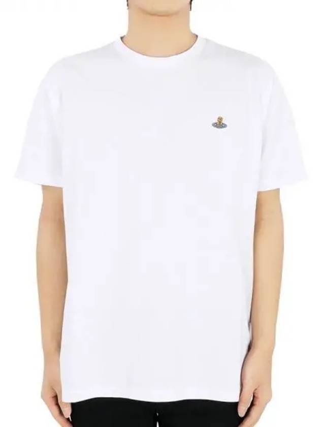 ORB Logo Cotton Short Sleeve T-Shirt White - VIVIENNE WESTWOOD - BALAAN 2