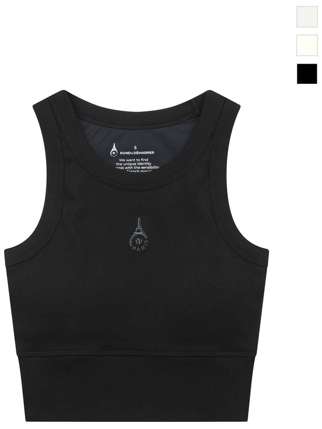 Women's Main Symbol Sports Sleeveless Black - ROND&DEMARRER - BALAAN 2