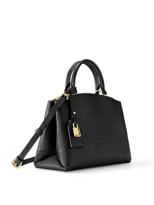 Petit Palais Monogram Empreinte Tote Bag Black - LOUIS VUITTON - BALAAN 3