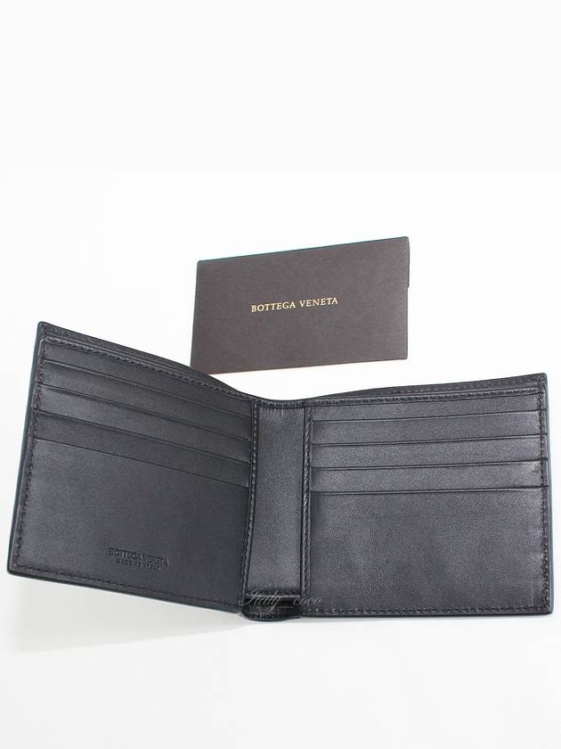 Intrecciato Weaving Half Wallet Black - BOTTEGA VENETA - BALAAN 9