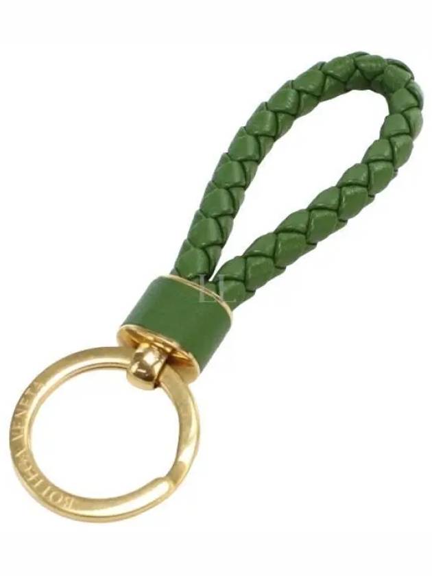 Intrecciato Lambskin Key Holder Avocado - BOTTEGA VENETA - BALAAN 2