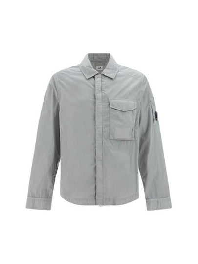 Chrome-R Pocket Over Long Sleeve Shirt Grey - CP COMPANY - BALAAN 2