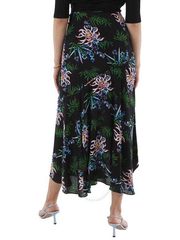 botanical print wrap H-line skirt - KENZO - BALAAN 4