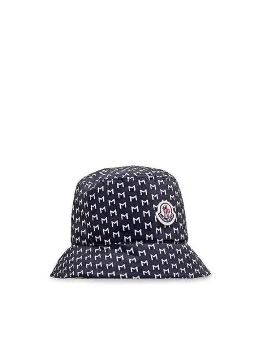 Logo Patch Monogram Printing Bucket Hat 3B00030597G7 F70 - MONCLER - BALAAN 2