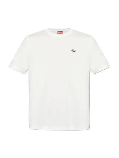 Oval D Patch Short Sleeve T-Shirt White - DIESEL - BALAAN 2